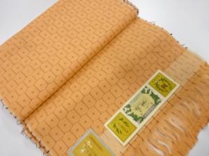 アンティーク　正絹　紬　着尺反物